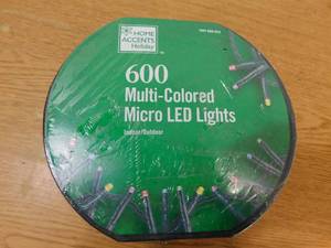 lot 218 image: Home Accents Holiday 600L Multi Micro Fairy Steady Lit LED Lights