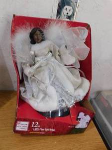 lot 220 image: Home Accents Holiday 12 in. Fiber Optic Angel Treetop