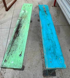 Pair of Wood Benches