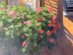 lot 11 image: Spanish Window - Original Painting