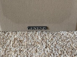 lot 16 image: Genesis Wood Laminate Speakers