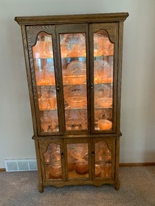 lot 22 image: Glass Front Lighted Display Cabinet