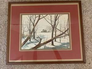 lot 84 image: Four Framed Watercolor Paintings