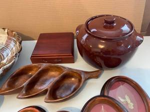 lot 135 image: Wood and Stoneware Items