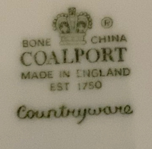 lot 100 image: Large Group of White Coalport Bone China - COUNTRYSIDE