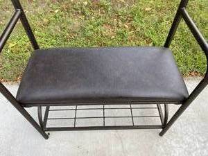 lot 80 image: Metal BenchCoat Rack