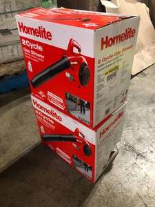 Lot of 2 Homelite 150 MPH 400 CFM 2-Cycle Handheld Gas Leaf Blower  Customer Returns See Pictures