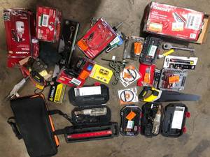 Lot of Mixed Assorted Hand Tools and Hardware Various Models and Conditions  Customer Returns See Pictures