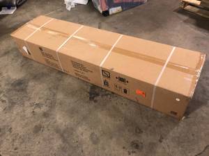 Husky Ready-to-Assemble 24-Gauge Steel Freestanding Garage Cabinet in Black (36 in. W x 72 in. H x 18 in. D)  Customer Returns See Pictures