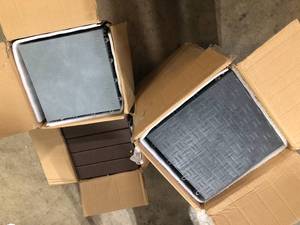 Lot of 3 Mixed Assorted Garage Floor Tiles   Customer Returns See Pictures