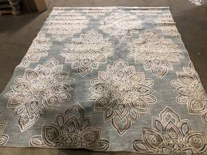 StyleWell Blue 8 ft. x 10 ft. Floral IndoorOutdoor Area Rug Customer Returns See Pictures