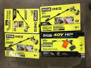 Lot of Mixed Assorted Ryobi Lawn Care Items    Customer Returns See Pictures
