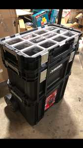 Husky 22 in. Connect Rolling System Plastic Tool Box Customer Returns See Pictures