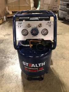 Stealth Professional 12 Gal. 150 PSI 2 Portable Electric Air Compressor  Customer Returns See Pictures