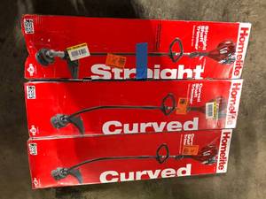 lot 27 image: Lot of 3 Homelite 2-Stroke 26 cc Straight Shaft Gas Trimmer Customer Returns See Pictures