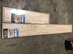 lot 11 image: Lot of 2 Kitchen Butcher Block Different Sizes Customer Returns See Pictures
