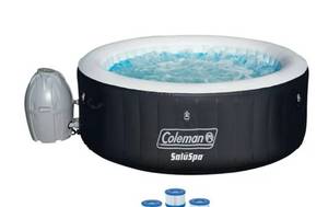 lot 5 image: Lay-Z-Spa portableinflatable 4 person hot tub