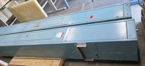 lot 10 image: Two Electrical power Trees - One used with breakers, one New old stock that needs cleaning and  a new paint job
