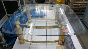 lot 24 image: Coffee Table with glass top