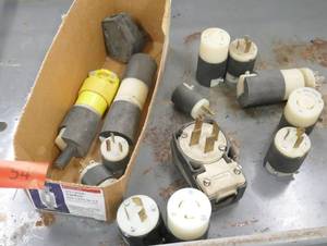 lot 54 image: Group of electrical plugs