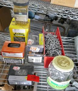 lot 58 image: Group of screws and nails