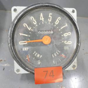 lot 74 image: Speedometer Odometer out of an old Jeep