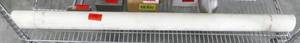 lot 76 image: Solid round plastic 4 ft long 3 inch diameter