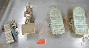 lot 95 image: Group of 4 pneumatic foot pedals  switches