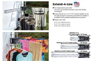 lot 135 image: Stromberg Extend-A-Line RV Clothes drying rack