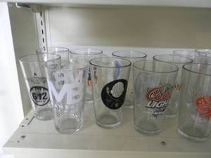 LARGE COLLECTION OF MINNESOTA BREWERIES GLASSES & MORE - GREAT PIECES - PLEASE SEE ALL PICTURES - PLEASE BRING YOUR OWN PACKING AND HELP IF NEEDED