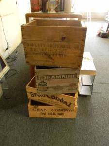 FANTASTIC WOOD SHIPPING CRATE COLLECTION - PLEASE SEE ALL PICTURES - PLEASE BRING YOUR OWN PACKING AND HELP IF NEEDED