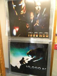 2 HUGE MOVIE POSTERS PROFESSIONALLY FRAMED - PLEASE SEE ALL PICTURES - PLEASE BRING YOUR OWN PACKING AND HELP IF NEEDED