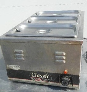 WYOTT APW Classic Cook and Serve Soup warmerserver with 3 drop-ins and covers