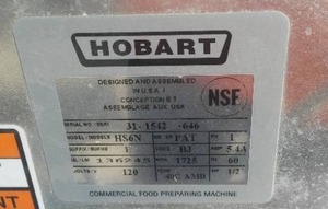 Hobart Meat Slicer - like New Over $7,000 new 13 12 H.P.