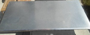 Stainless Steel Prep table top. Rolled Edges. Deer Processing, Fish Cleaning