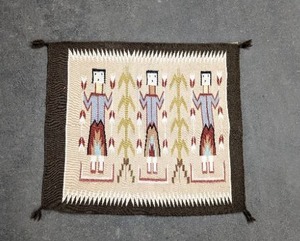lot 65 image: Vintage Navajo Wall-Hanging Woven Rug