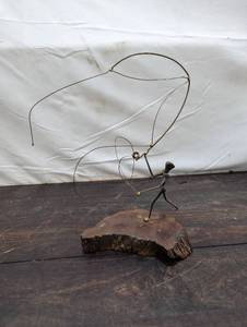 lot 77 image: Vintage Nail And Wire Sculpture