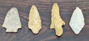lot 91 image: Four Arrowheads