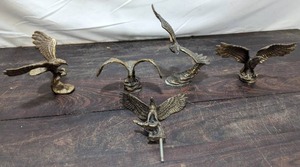 lot 137 image: Collection Of Metal Eagle Figurines