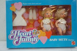 1990 Heart Family Baby Wets babies