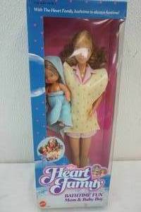 1987 Heart Family Bath time fun dolls