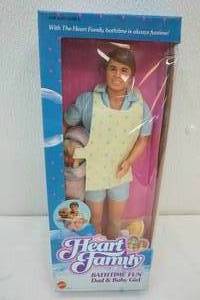 1987 Heart Family Bath time Fun dolls