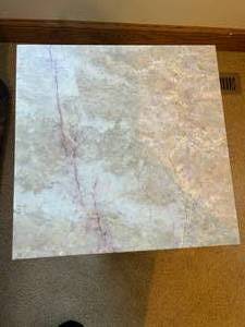 lot 38 image: Pedestal with Tile Top 21x12
