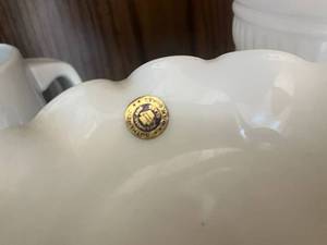 lot 69 image: Lot of 3 Glass Dcor, Including Milk Glass