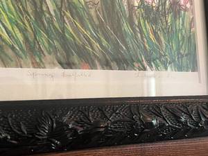 lot 129 image: Original Framed Artwork, Linda Van Lear, Spring Fulfilled 19x16