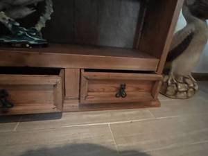 lot 178 image: Solid wood bookcase 75x38.5x14 Shelf only content not included