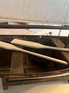 lot 188 image: Model Sailboat 19.5 in stand