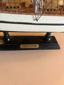 lot 201 image: Model Ship Constitution 12.5x13.5