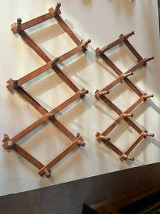 lot 216 image: Pair of Wooden Mug Holders