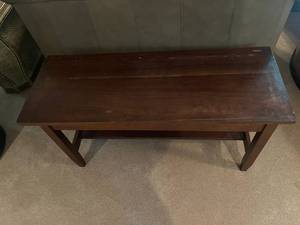 lot 223 image: Wooden bench 40x15x21